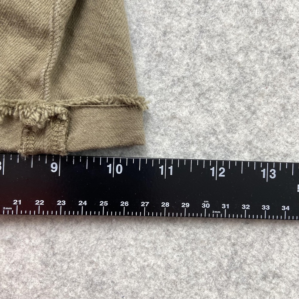 Rag & Bone Jean Shorts Womens 28 (32x2) Light Olive Green Cutoff Frayed - Picture 15 of 16